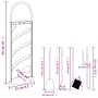 Set de herramientas para chimenea 5 pzas acero 23x15x66 cm de , Herramientas para chimeneas - Ref: Foro24-156378, Precio: 51,...