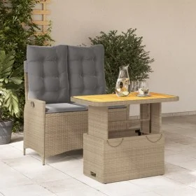 2-piece garden dining set with beige synthetic rattan cushions by , Garden sets - Ref: Foro24-3277490, Price: 306,74 €, Disco...