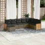 8-piece garden sofa set and gray synthetic rattan cushions by , Garden sets - Ref: Foro24-3227929, Price: 482,33 €, Discount: %