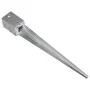 Ground spikes 12 pcs silver galvanized steel 9x9x75 cm by vidaXL, Spikes for anchoring in the ground - Ref: Foro24-145415, Pr...