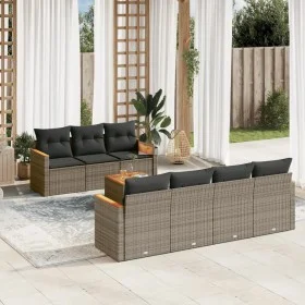 8-teiliges Gartensofa-Set und graue synthetische Rattankissen von , Gartensets - Ref: Foro24-3258210, Preis: 482,31 €, Rabatt: %