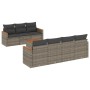 8-piece garden sofa set and gray synthetic rattan cushions by , Garden sets - Ref: Foro24-3258210, Price: 471,73 €, Discount: %