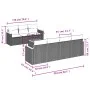 8-piece garden sofa set and gray synthetic rattan cushions by , Garden sets - Ref: Foro24-3258210, Price: 482,31 €, Discount: %