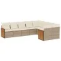 9-teiliges Gartensofa-Set mit beigen synthetischen Rattankissen von , Gartensets - Ref: Foro24-3227983, Preis: 612,10 €, Raba...
