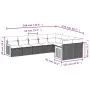 9-teiliges Gartensofa-Set mit beigen synthetischen Rattankissen von , Gartensets - Ref: Foro24-3227983, Preis: 612,10 €, Raba...