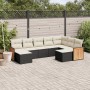 8-teiliges Gartensofa-Set und schwarze synthetische Rattankissen von , Gartensets - Ref: Foro24-3228219, Preis: 456,11 €, Rab...