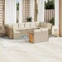 Garden sofa and cushion set 12 pieces beige synthetic rattan by , Garden sets - Ref: Foro24-3228123, Price: 783,17 €, Discoun...