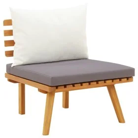 Garden chair with solid acacia wood cushions by vidaXL, Modular outdoor sofas - Ref: Foro24-46671, Price: 81,49 €, Discount: %