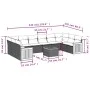 11-piece garden sofa set with beige synthetic rattan cushions by , Garden sets - Ref: Foro24-3228011, Price: 704,20 €, Discou...