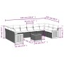 11-teiliges Gartensofa-Set mit beigen synthetischen Rattankissen von , Gartensets - Ref: Foro24-3228011, Preis: 656,51 €, Rab...