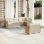 9-piece garden sofa set with beige synthetic rattan cushions by , Garden sets - Ref: Foro24-3227969, Price: 612,10 €, Discoun...