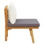 Garden chair with solid acacia wood cushions by vidaXL, Modular outdoor sofas - Ref: Foro24-46671, Price: 83,13 €, Discount: %