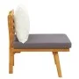 Garden chair with solid acacia wood cushions by vidaXL, Modular outdoor sofas - Ref: Foro24-46671, Price: 81,49 €, Discount: %