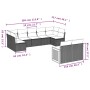 9-piece garden sofa set with beige synthetic rattan cushions by , Garden sets - Ref: Foro24-3227969, Price: 558,85 €, Discoun...