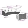9-piece garden sofa set with beige synthetic rattan cushions by , Garden sets - Ref: Foro24-3227969, Price: 612,10 €, Discoun...