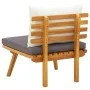 Garden chair with solid acacia wood cushions by vidaXL, Modular outdoor sofas - Ref: Foro24-46671, Price: 81,49 €, Discount: %