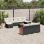 11-piece garden sofa set and black synthetic rattan cushions by , Garden sets - Ref: Foro24-3228100, Price: 601,52 €, Discoun...