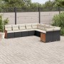 Garden sofa set 10 pieces with black synthetic rattan cushions by , Garden sets - Ref: Foro24-3228030, Price: 549,96 €, Disco...