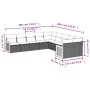 Gartensofa-Set 10-teilig mit schwarzen synthetischen Rattankissen von , Gartensets - Ref: Foro24-3228030, Preis: 598,39 €, Ra...