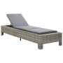Sonnenliege mit synthetischem Rattankissen grau von vidaXL, Liegen - Ref: Foro24-46236, Preis: 173,53 €, Rabatt: %