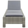 Sonnenliege mit synthetischem Rattankissen grau von vidaXL, Liegen - Ref: Foro24-46236, Preis: 173,53 €, Rabatt: %