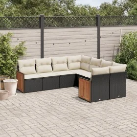 8-piece garden sofa set and black synthetic rattan cushions by , Garden sets - Ref: Foro24-3228233, Price: 481,12 €, Discount: %