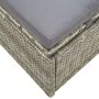Lounger with gray synthetic rattan cushion by vidaXL, Loungers - Ref: Foro24-46236, Price: 162,58 €, Discount: %