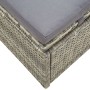 Sonnenliege mit synthetischem Rattankissen grau von vidaXL, Liegen - Ref: Foro24-46236, Preis: 173,53 €, Rabatt: %