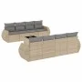 9-piece garden sofa set with beige synthetic rattan cushions by , Garden sets - Ref: Foro24-3221148, Price: 623,78 €, Discoun...