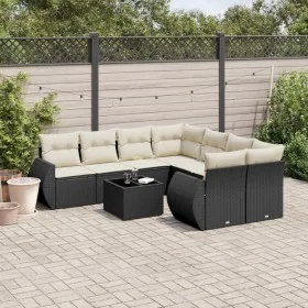 8-piece garden sofa set and black synthetic rattan cushions by , Garden sets - Ref: Foro24-3221155, Price: 554,68 €, Discount: %