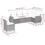 6-piece garden sofa set and black synthetic rattan cushions by , Garden sets - Ref: Foro24-3221425, Price: 397,78 €, Discount: %