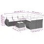 8-piece garden sofa set and black synthetic rattan cushions by , Garden sets - Ref: Foro24-3221155, Price: 554,68 €, Discount: %