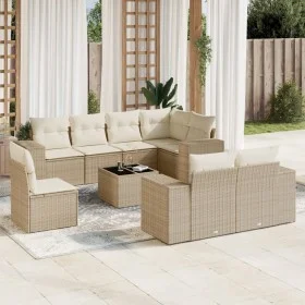 9-piece garden sofa set with beige synthetic rattan cushions by , Garden sets - Ref: Foro24-3222847, Price: 672,22 €, Discoun...