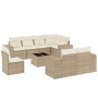 9-piece garden sofa set with beige synthetic rattan cushions by , Garden sets - Ref: Foro24-3222847, Price: 644,37 €, Discoun...