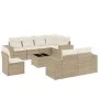 9-piece garden sofa set with beige synthetic rattan cushions by , Garden sets - Ref: Foro24-3222847, Price: 672,22 €, Discoun...