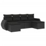 6-piece garden sofa set and black synthetic rattan cushions by , Modular outdoor sofas - Ref: Foro24-3221714, Price: 352,76 €...