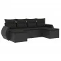6-piece garden sofa set and black synthetic rattan cushions by , Modular outdoor sofas - Ref: Foro24-3221714, Price: 372,37 €...