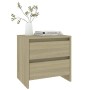 Nachttische 2 Stück, Holzwerkstoff Sonoma-Eiche von vidaXL, Nachttische - Ref: Foro24-809852, Preis: 80,45 €, Rabatt: %