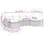 6-piece garden sofa set and black synthetic rattan cushions by , Modular outdoor sofas - Ref: Foro24-3221714, Price: 352,76 €...