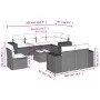 9-teiliges Gartensofa-Set mit beigen synthetischen Rattankissen von , Gartensets - Ref: Foro24-3222847, Preis: 671,02 €, Raba...