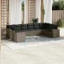 10-piece garden sofa set with gray synthetic rattan cushions by , Garden sets - Ref: Foro24-3223069, Price: 612,30 €, Discoun...