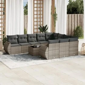 11-piece garden sofa set and gray synthetic rattan cushions by , Modular outdoor sofas - Ref: Foro24-3221899, Price: 672,40 €...
