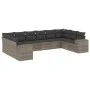 10-piece garden sofa set with gray synthetic rattan cushions by , Garden sets - Ref: Foro24-3223069, Price: 612,30 €, Discoun...