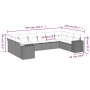 10-piece garden sofa set with gray synthetic rattan cushions by , Garden sets - Ref: Foro24-3223069, Price: 611,61 €, Discoun...