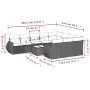 11-piece garden sofa set and gray synthetic rattan cushions by , Modular outdoor sofas - Ref: Foro24-3221899, Price: 672,40 €...