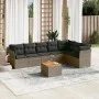 8-piece garden sofa set and gray synthetic rattan cushions by , Garden sets - Ref: Foro24-3223680, Price: 453,94 €, Discount: %