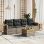 Gartensofa-Set mit Kissen, 5-teilig, graues synthetisches Rattan von , Gartensets - Ref: Foro24-3226620, Preis: 296,89 €, Rab...