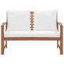 Garden furniture 4 pieces with cushions solid acacia wood by vidaXL, Garden sets - Ref: Foro24-47283, Price: 432,08 €, Discou...