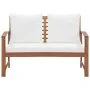 Muebles de jardín 4 piezas con cojines madera maciza de acacia de vidaXL, Conjuntos de jardín - Ref: Foro24-47283, Precio: 40...