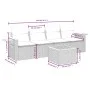 Gartensofa-Set mit Kissen, 5-teilig, graues synthetisches Rattan von , Gartensets - Ref: Foro24-3226620, Preis: 296,89 €, Rab...